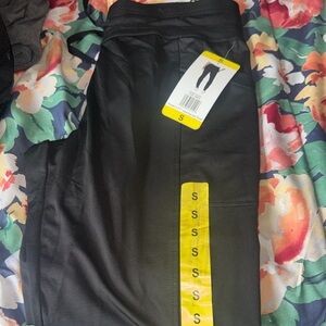 32 Degrees Black Thermal Jogger Leggings with Side Pocket